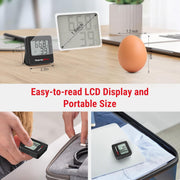 TP157 Digital Hygrometer Thermometer with LCD Display & Comfort Indicator for Home, Office & Greenhouse